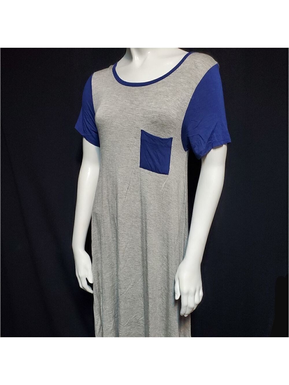 LuLaRoe Casual Colorblock Raglan Sleeve T-Shirt Dress XXS